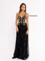 Primavera Couture Long Butterfly Dress 3957