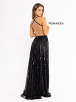 Primavera Couture Long Butterfly Dress 3957