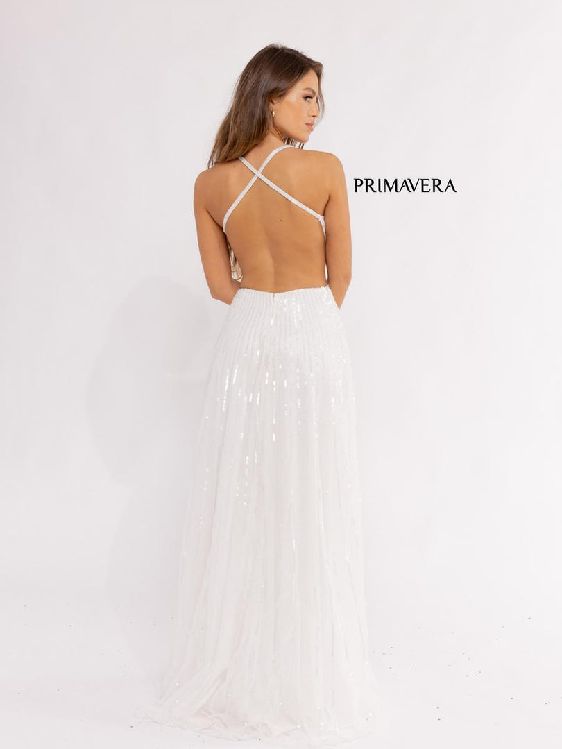 Primavera Couture Long Butterfly Dress 3957