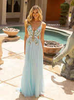 Primavera Couture Long Butterfly Dress 3957