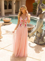 Primavera Couture Long Butterfly Dress 3957