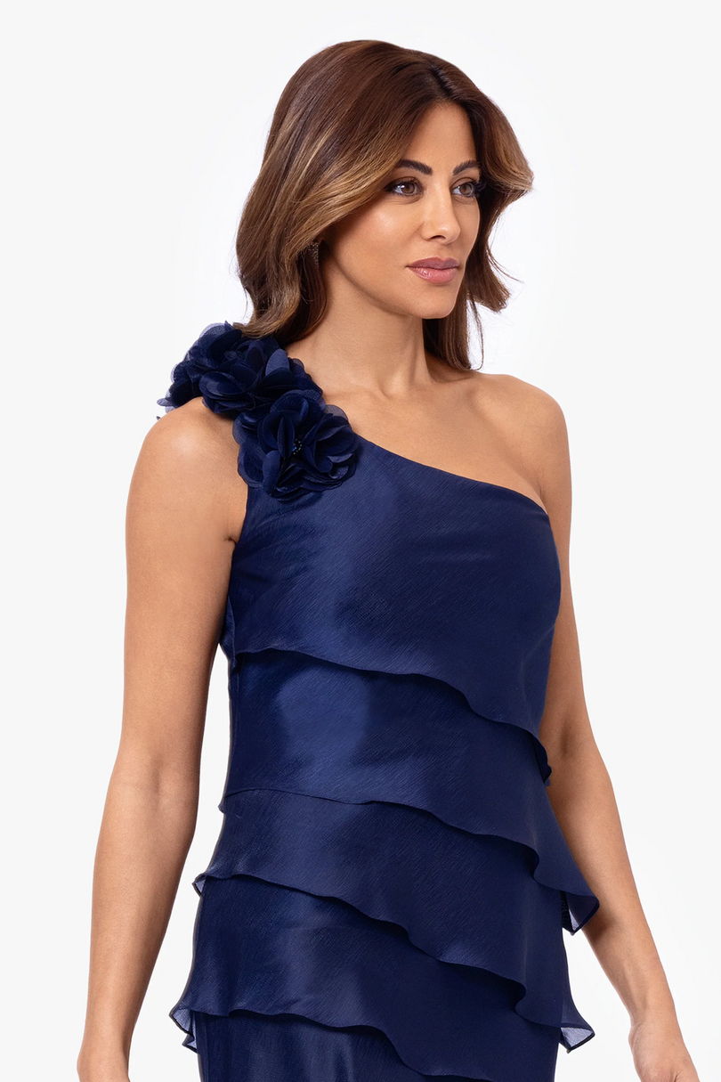 Xscape Evenings "Rosina" Tiered Organza Evening Dress 6318X Xscape Evenings "Rosina" Tiered Organza Evening Dress 6318X