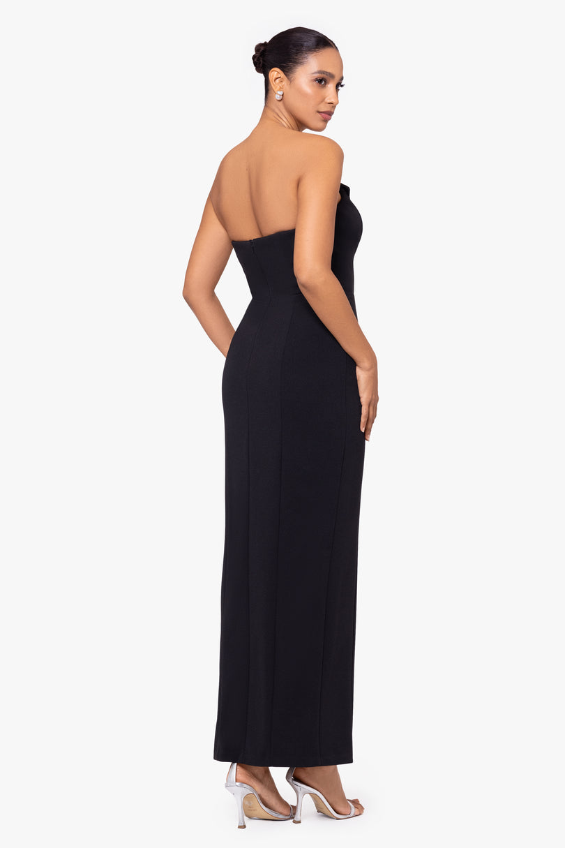 Betsy & Adam Strapless Tuxedo Bodice Prom Dress A24228 Betsy & Adam Strapless Tuxedo Bodice Prom Dress A24228