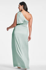 Sachin & Babi "Chelsea" One Shoulder Bow Gown