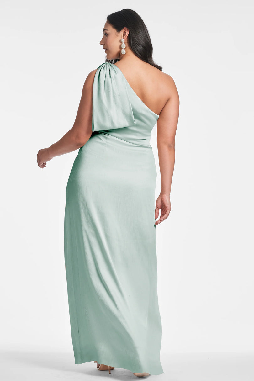 Sachin & Babi "Chelsea" One Shoulder Bow Gown