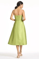 Sachin & Babi "Shay" Tea Length Floral Gown