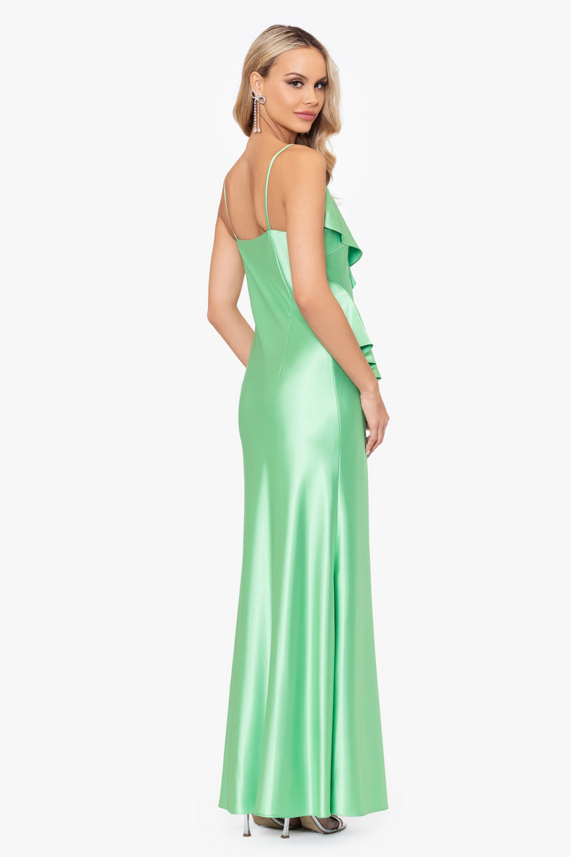 betsy and adam maxi dress Betsy & Adam Women's Sleeveless Floral Printed Chiffon Gown