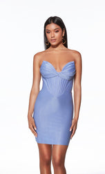 Alyce Paris Ruched Sweetheart Neckline HoCo Dress 40042