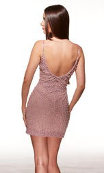Alyce Paris Pearl Beaded Mini HoCo Dress 40045