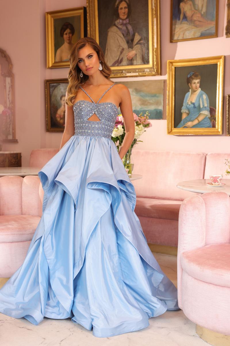 Ava Presley A-Line Ruffle Prom Dress 40054 - Main Image