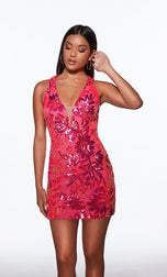 Alyce Paris Full Lace-Up Back Dress 40083