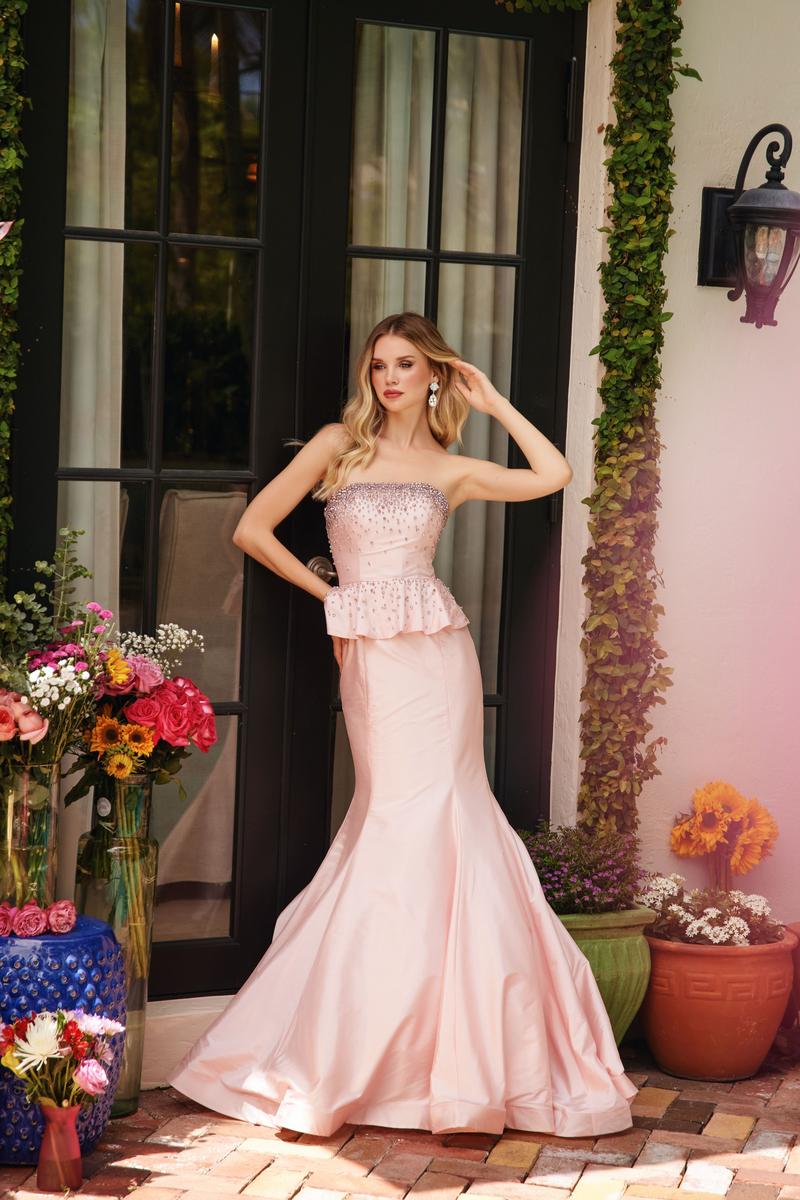 Ava Presley Peplum Mermaid Prom Dress 40092 Ava Presley Peplum Mermaid Prom Dress 40092