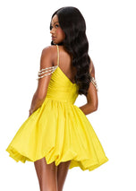 ASHLEYlauren Strapless Sequin Flirty HoCo Dress 40092