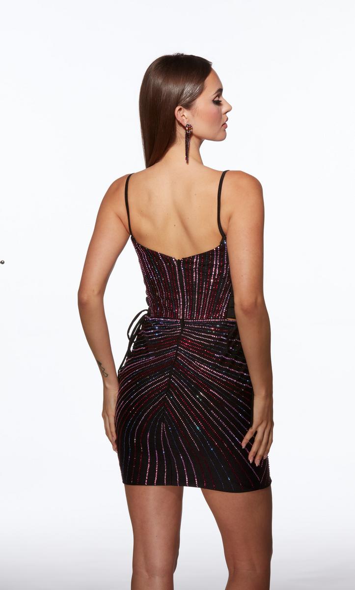 Alyce Paris Lace-Up Side Mini HoCo Dress 40097