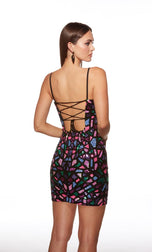 Alyce Paris Colorful Mini HoCo Dress 40098
