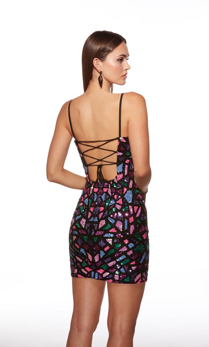 Alyce Paris Colorful Mini HoCo Dress 40098