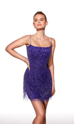 Alyce Paris Beaded Fringe HoCo Dress 40102