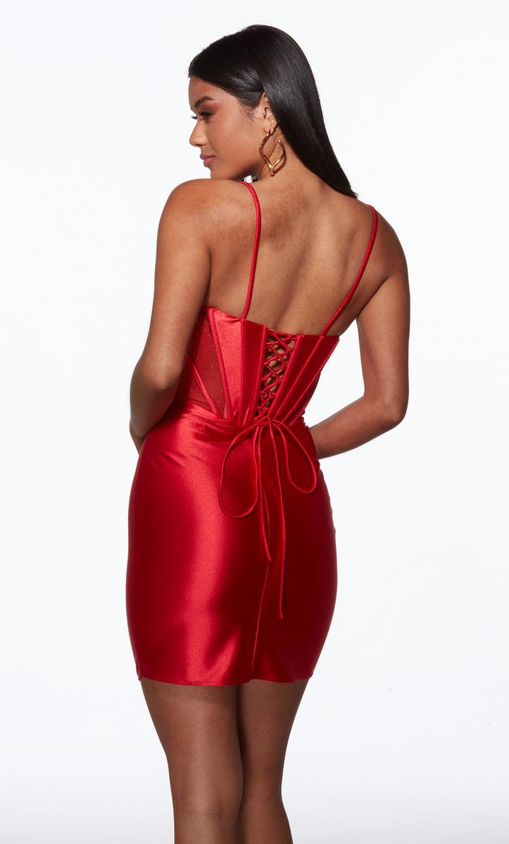 Alyce Paris Simple Satin HoCo Dress 40117