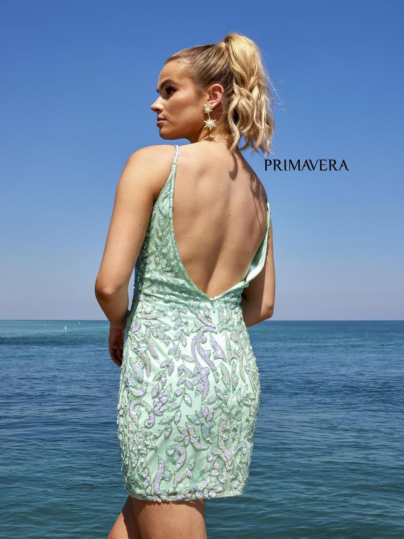 Primavera Short Sequin Homecoming Dress 4013 Primavera Short Sequin Homecoming Dress 4013