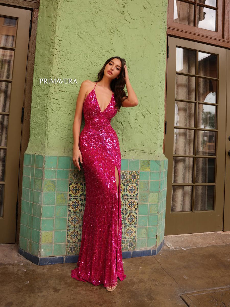 Primavera Couture Long Dress 4121 Red / 0 Primavera Couture Long Dress 4121 Red / 0
