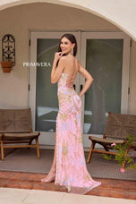 Primavera Couture Beaded Scoop Neck Long Dress 4156 - B