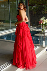 Ava Presley Cascading Ruffles A-Line Prom Dress 42209
