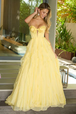 Ava Presley Cascading Ruffles A-Line Prom Dress 42209