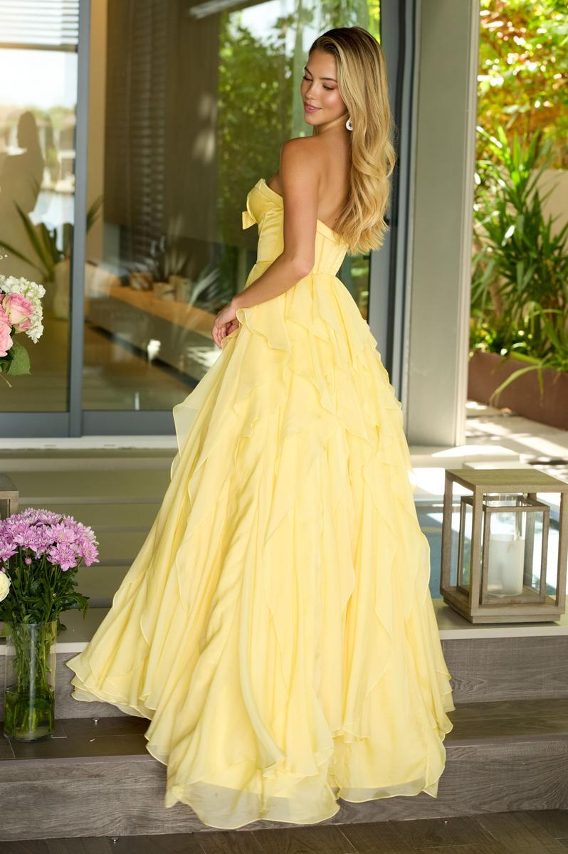 Ava Presley Cascading Ruffles A-Line Prom Dress 42209