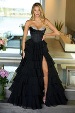 Ava Presley Rhinestone Peekaboo  Ball gown Prom Dress 42213