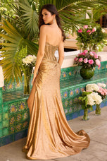 Ava Presley Fitted Heat Stone Corset Prom Dress 42215