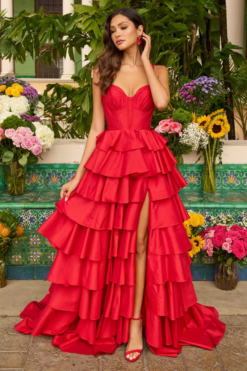 Ava Presley Ruffle Ballgown Prom Dress 42234