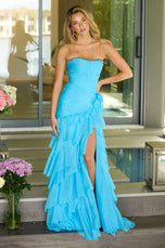 Ava Presley Asymmetrical Drop Waist Ruffle Prom Dress 42242