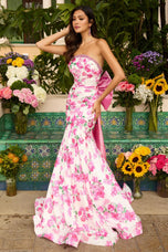 Ava Presley Oversize Bow Mermaid Prom Dress 42244