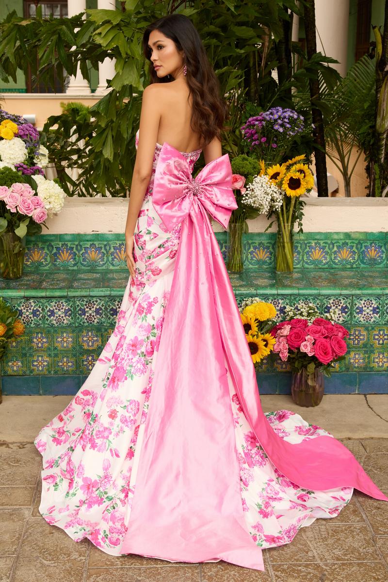 Ava Presley Oversize Bow Mermaid Prom Dress 42244