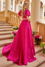 Ava Presley Puff Sleeve A-Line Prom Dress 42269