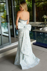 Ava Presley Fitted Jacquard Prom Dress 42282