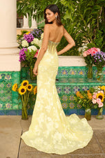 Ava Presley Lace Overlay Fitted Prom Dress 42297