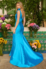 Ava Presley Bow Straps Mermaid Prom Dress 42308
