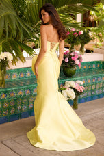 Ava Presley Strapless Ruffle Slit Prom Dress 42310