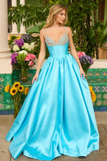 Ava Presley Embellished Cups Ballgown Prom Dress 42311