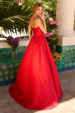 Ava Presley A-Line Satin Prom Dress 42314