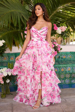 Ava Presley Floral A-Line Prom Dress 42332