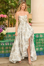 Ava Presley Jacquard Strapless Prom Dress 42344
