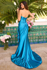 Ava Presley Ruffle Cascade Slit Prom Dress 42353