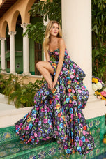 Ava Presley Floral Print Ballgown Prom Dress 42360