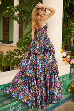 Ava Presley Floral Print Ballgown Prom Dress 42360