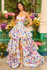Ava Presley Floral Print Ballgown Prom Dress 42360