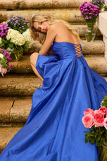 Ava Presley Strapless A-Line With Slit Prom Dress 42366