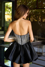 Ava Presley Beaded Bubble Skirt Homecoming Dress 42383