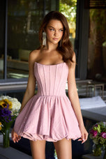 Ava Presley Sequin Corset Bubble Hem Homecoming Dress 42404